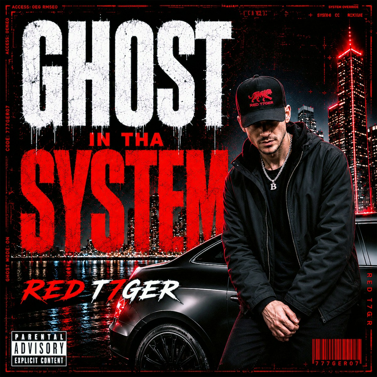 Ghost In Tha System single cover art by RED T7GER