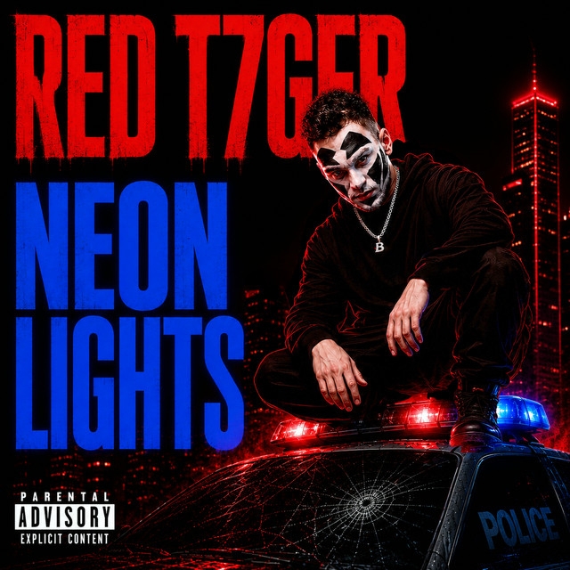 Neon Lights single cover art by RED T7GER